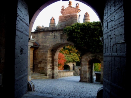 Doorway and gate from inside